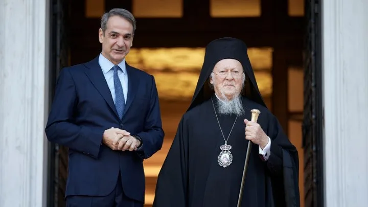 Συνάντηση του πρωθυπουργού με τον Οικουμενικό Πατριάρχη